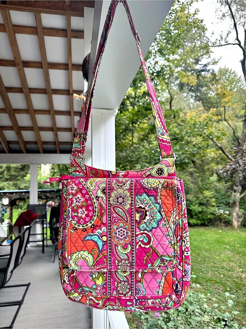 Vera Bradley Quilted Cotton Hipster Crossbody Bag in Puccini Shoulder Bag